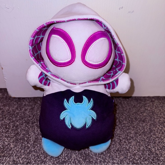 Squishmallows Marvel Spiderman Ghost Spider 10.5”  HugMees Soft Plush - Picture 2 of 7